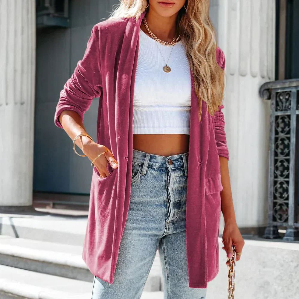 Blazer Avec Coupe Ample Pour Femme | Idéal Pour Les Saisons Froides
