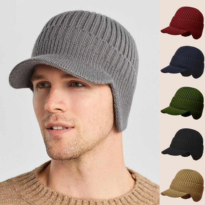 Bonnet Tricoté avec Protection des Oreilles pour Adulte | Idéal pour l’Automne et l’Hiver