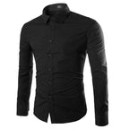 Chemise Infroissable à Manches Longues avec Coupe Confort pour Homme | Idéal pour le Bureau et les Sorties