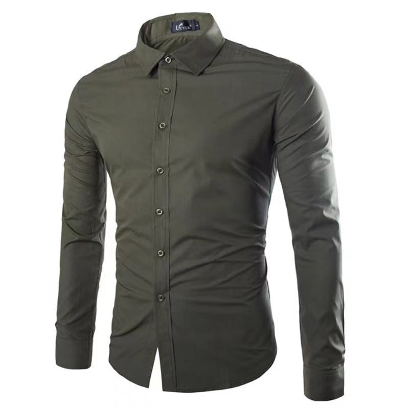 Chemise Infroissable à Manches Longues avec Coupe Confort pour Homme | Idéal pour le Bureau et les Sorties