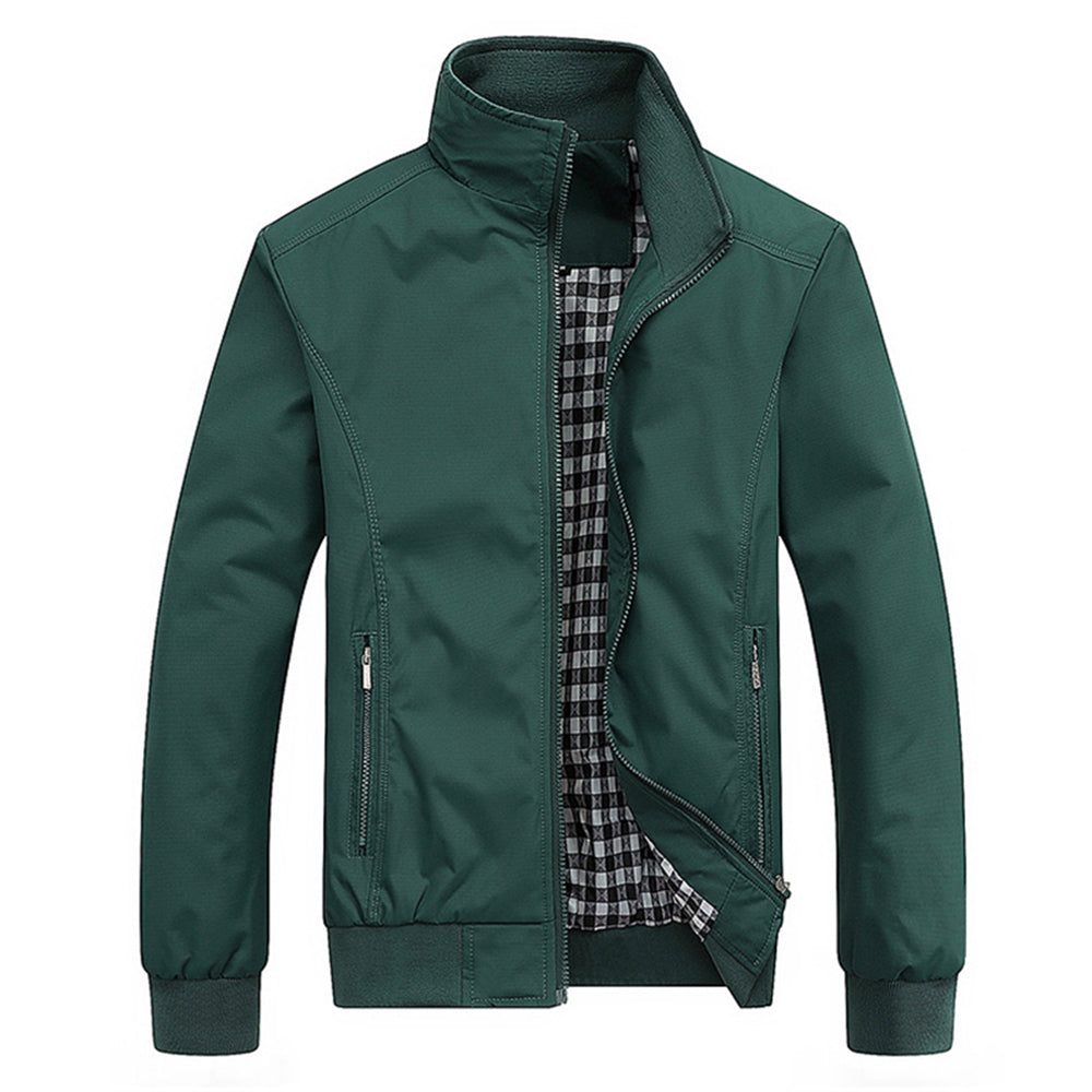 Veste Zippée Avec Col Montant Et Poches Zippées Pour Homme | Idéale Pour La Mi-Saison
