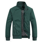 Veste À Coupe Ajustée Avec Col Montant Pour Hommes | Idéale Pour Mi-Saison