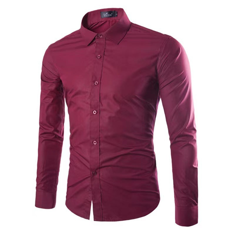 Chemise Infroissable à Manches Longues avec Coupe Confort pour Homme | Idéal pour le Bureau et les Sorties