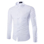 Chemise Infroissable à Manches Longues avec Coupe Confort pour Homme | Idéal pour le Bureau et les Sorties