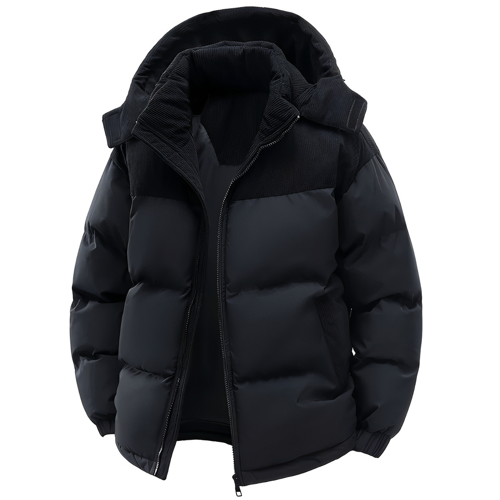 Veste d’Hiver avec Capuche et Coupe Standard pour Homme | Idéale pour Automne et Hiver