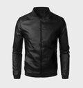 Blouson Moto À Coupe Ajustée Avec Poches Zippées Pour Homme | Idéal Pour La Mi-Saison Et Un Usage Quotidien