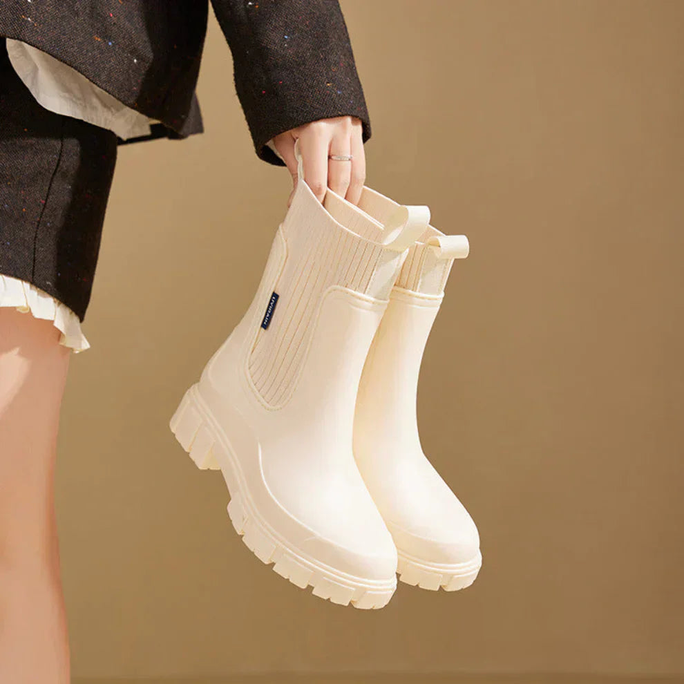 Bottines Chelsea à Enfiler avec Tige Montante pour Femmes | Idéal pour l’Automne et l’Hiver