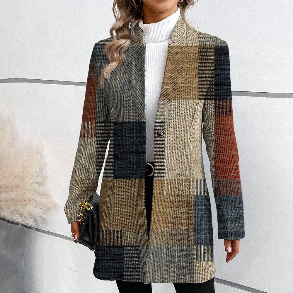 Blazer à Motif Structuré pour Femme | Idéal pour Usage Quotidien
