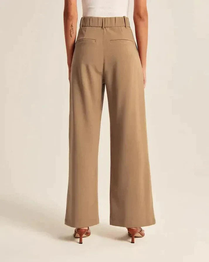 Pantalon Tailleur avec Coupe Ajustée et Taille Structurée pour Femme | Idéal pour Bureau et Événements