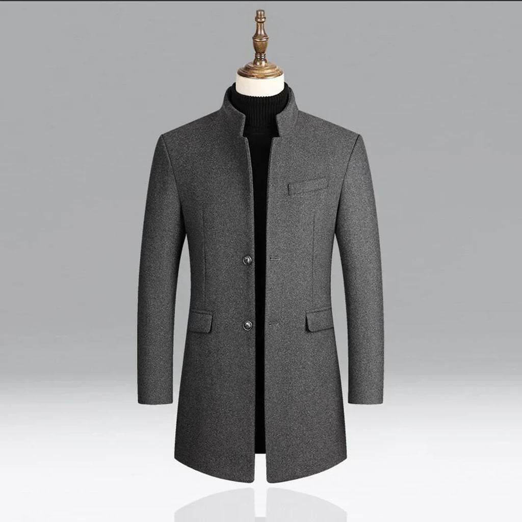 Manteau Long avec Fermeture Croisée pour Homme | Idéal pour les Occasions Formelles et Quotidiennes
