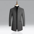 Manteau Long avec Fermeture Croisée pour Homme | Idéal pour les Occasions Formelles et Quotidiennes