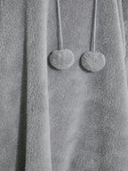 Robe À Capuche Ample avec Poches pour Femme Grande Taille | Idéale pour L’Automne Et L’Hiver