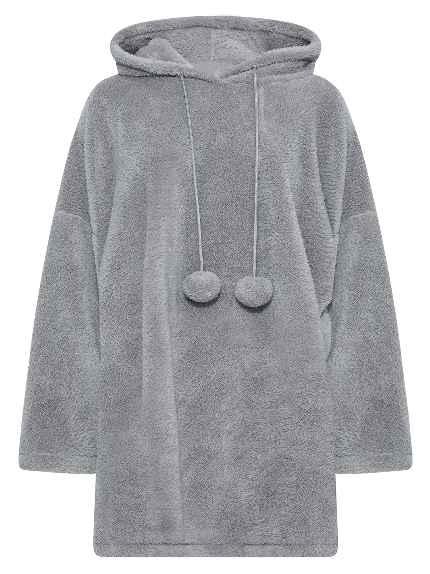 Robe À Capuche Ample avec Poches pour Femme Grande Taille | Idéale pour L’Automne Et L’Hiver