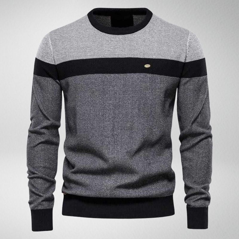 Pull En Maille À Motif Color Block Pour Homme | Idéal Pour Les Journées Fraîches