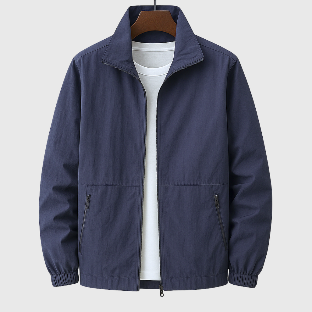 Veste Légère avec Col Montant pour Homme | Idéal pour La Mi-Saison