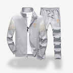 Ensemble Veste Et Pantalon De Survêtement pour Homme avec Finitions Dorées | Idéal pour Le Sport Et Les Loisirs