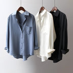 Chemise à Manches Longues avec Poche Frontale pour Femme | Idéale pour un Usage Quotidien