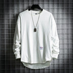 Pull En Maille Coupe Oversize Avec Col Rond Et Ourlet Allongé Pour Homme | Idéal Pour Usage Quotidien