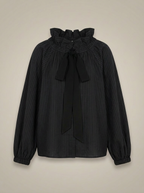 Blouse Ajustée Avec Motif Carreaux Et Nœud Pour Femme | Idéale Pour Usage Quotidien Et Travail