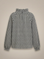 Blouse Ajustée Avec Motif Carreaux Et Nœud Pour Femme | Idéale Pour Usage Quotidien Et Travail
