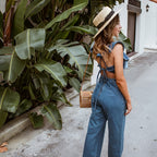 Combinaison À Jambes Larges Avec Détails Froncés Et Coupe Ajustée Pour Femme | Idéal Pour L’été