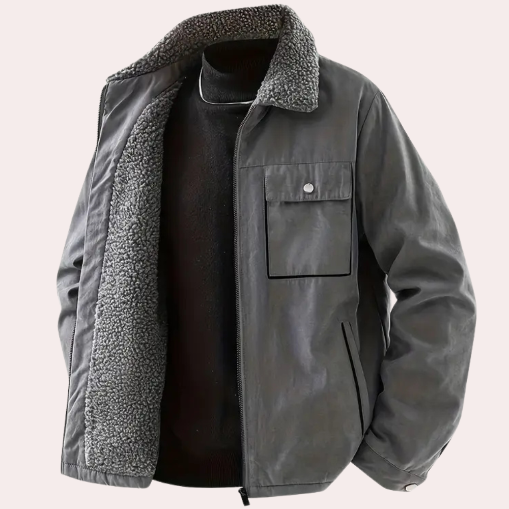 Veste Matelassée avec Fermeture Éclair et Poches pour Homme | Idéale pour l’Hiver