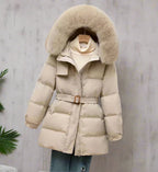 Veste D’Hiver avec Capuche Amovible pour Femme | Idéale pour Temps Froid