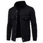 Veste Épaissie avec Fermeture À Boutons pour Hommes | Idéale pour Les Journées Froides