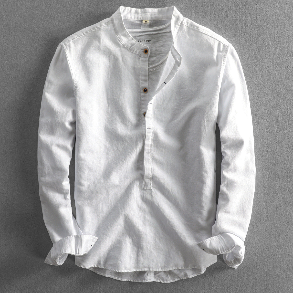 Chemise En Lin À Col Classique Pour Homme | Idéal Pour Été