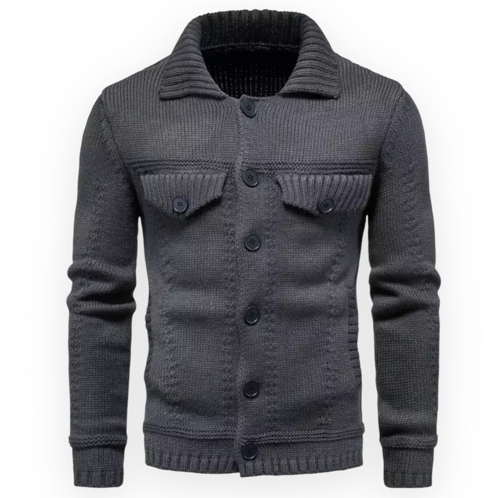 Veste Épaissie avec Fermeture À Boutons pour Hommes | Idéale pour Les Journées Froides