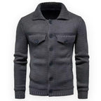 Veste Épaissie avec Fermeture À Boutons pour Hommes | Idéale pour Les Journées Froides