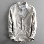Chemise En Lin À Col Classique Pour Homme | Idéal Pour Été