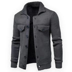 Veste Épaissie avec Fermeture À Boutons pour Hommes | Idéale pour Les Journées Froides