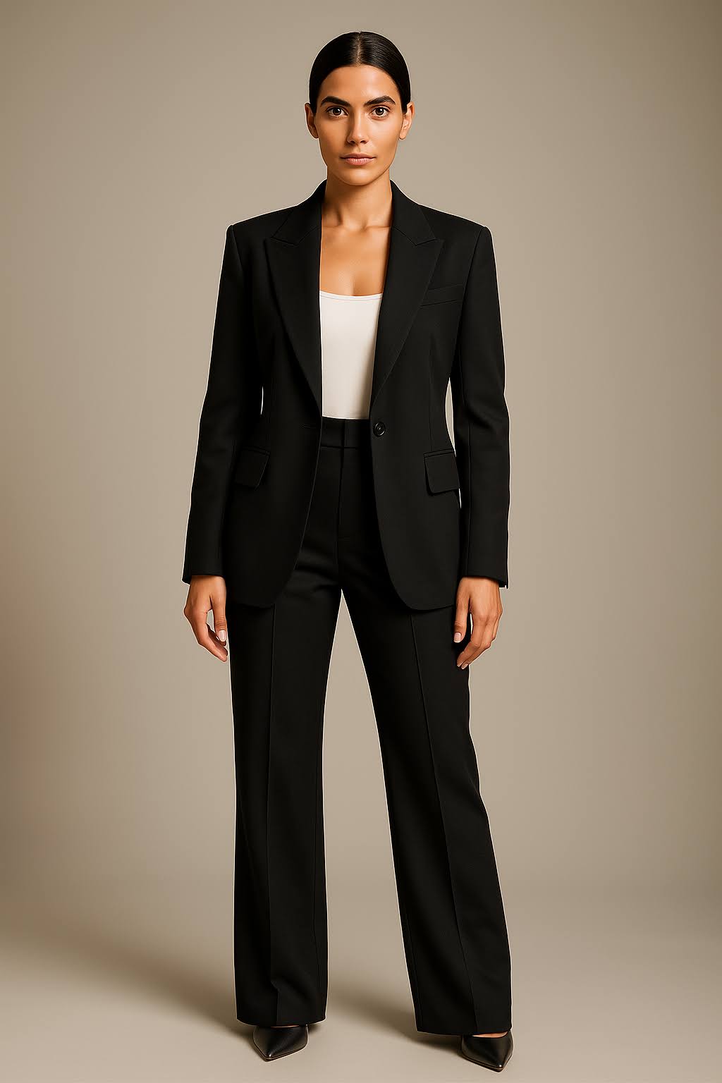Ensemble Deux Pièces Blazer et Pantalon avec Coupe Ajustée pour Femme | Idéal pour le Bureau