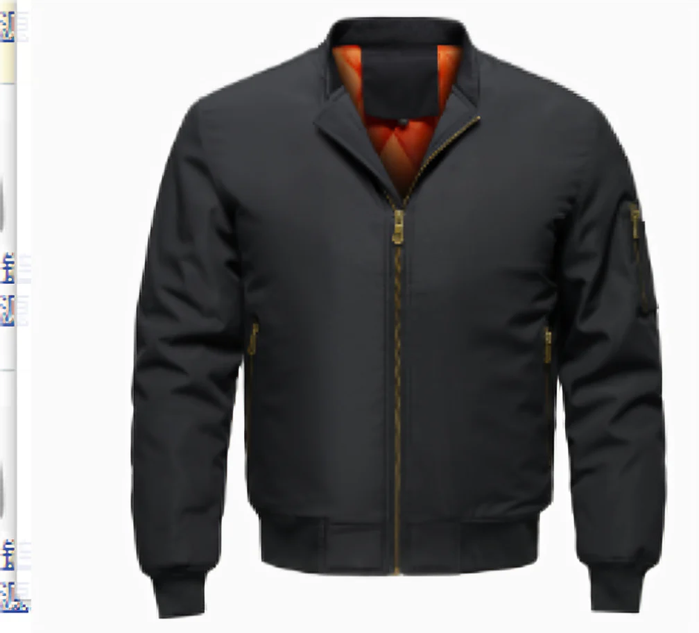 Bomber pour Hommes avec Fermeture Zippée et Manches Longues | Idéal pour Tenues Quotidiennes