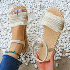 Sandales à Franges avec Semelle Tressée pour Femme | Idéales pour l'Été