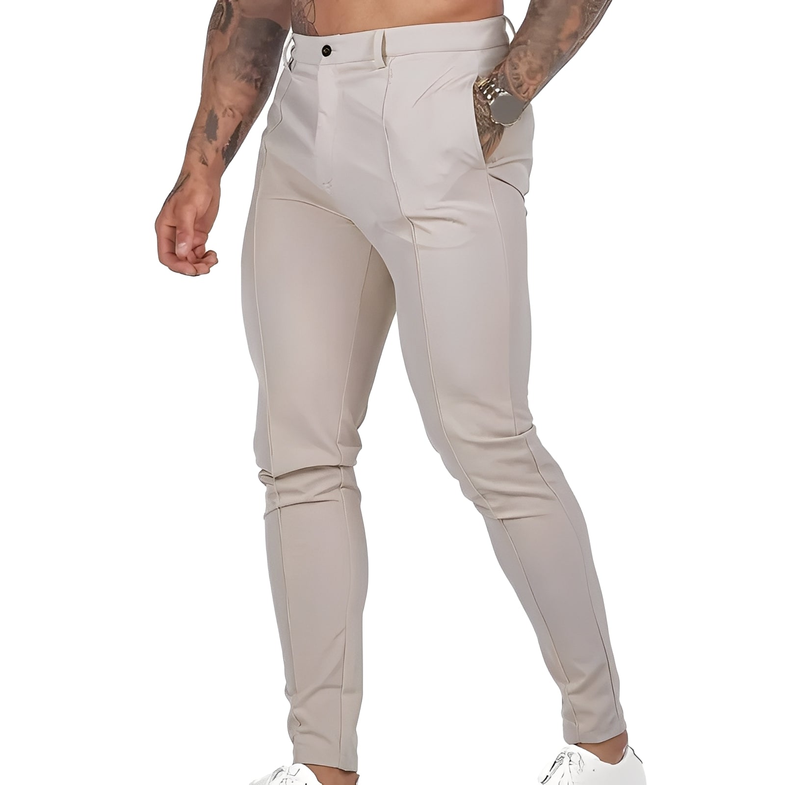 Pantalon Slim Fit avec Coupe Ajustée pour Homme | Idéal pour le Bureau et les Loisirs