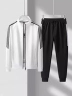 Survêtement avec Veste Col Montant Et Pantalon Fuselé pour Homme | Idéal pour Toutes Les Saisons