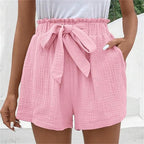 Short à Taille Haute avec Coupe Classique pour Femme | Idéal pour l'Été et les Sorties Décontractées