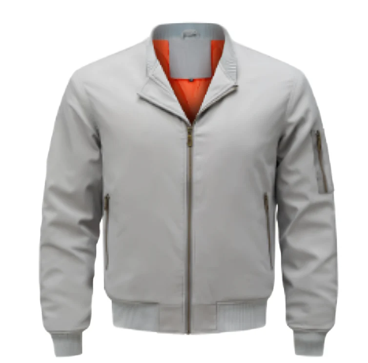 Bomber pour Hommes avec Fermeture Zippée et Manches Longues | Idéal pour Tenues Quotidiennes