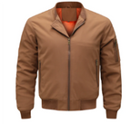 Bomber pour Hommes avec Fermeture Zippée et Manches Longues | Idéal pour Tenues Quotidiennes