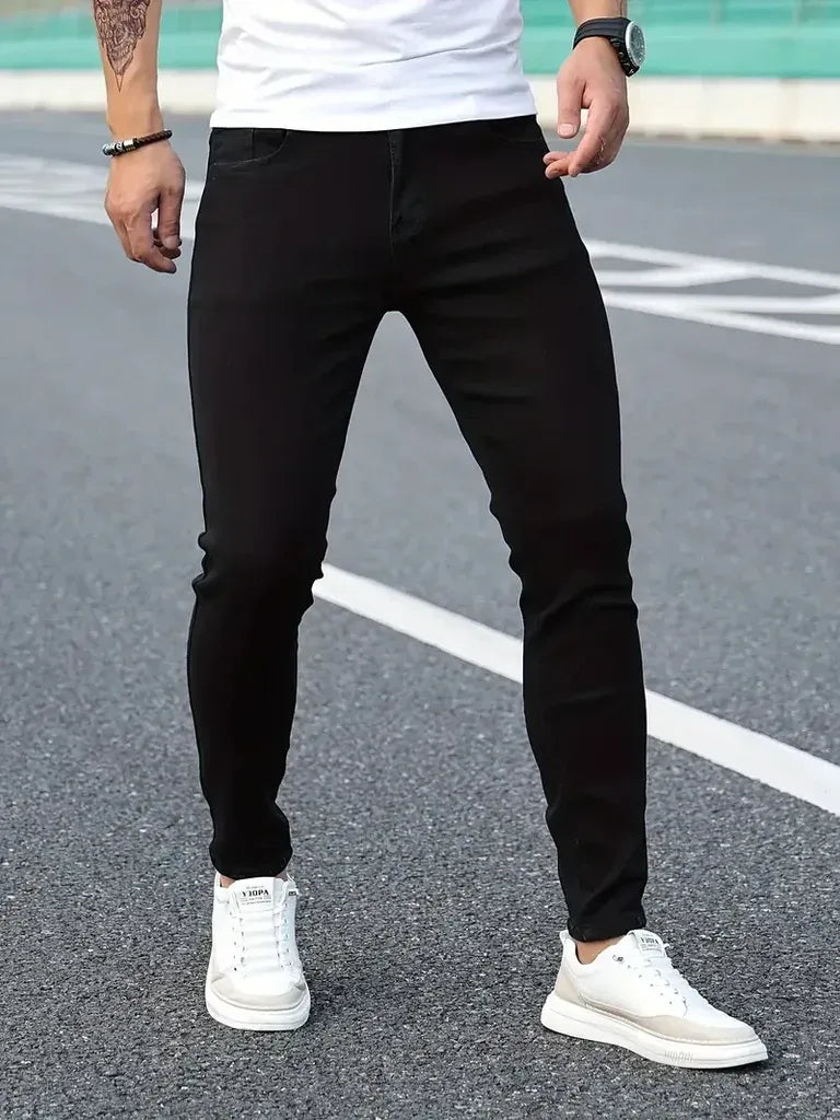 Jean Coupe Classique pour Homme avec Tissu Extensible | Idéal pour un Usage Quotidien