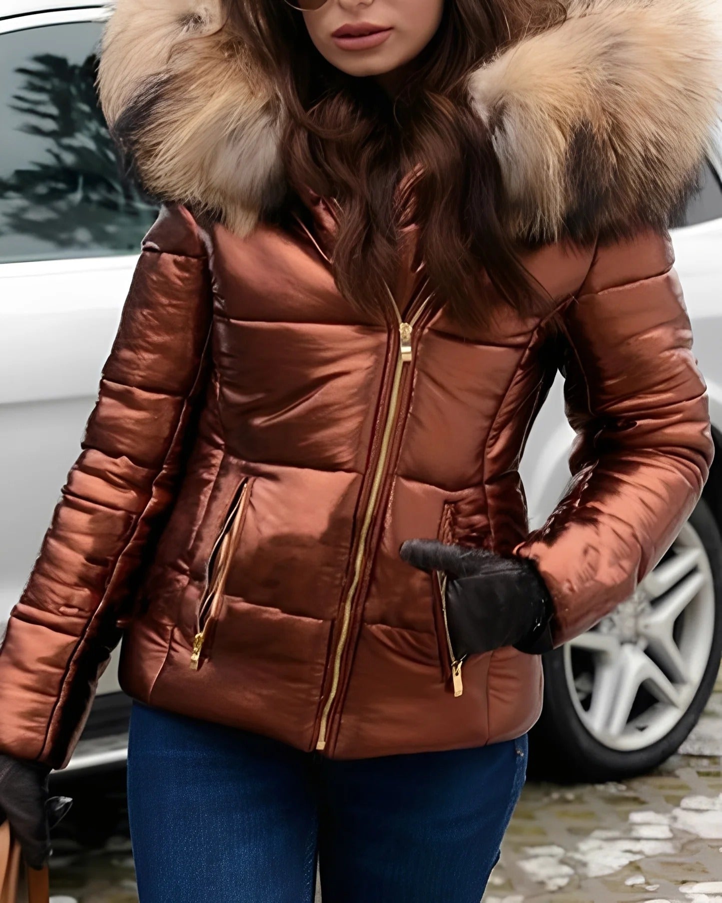 Doudoune Longue avec Capuche pour Femme | Idéale pour l’Hiver