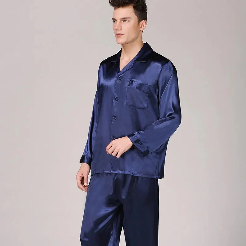Ensemble Deux Pièces de Pyjama avec Haut à Manches Longues et Pantalon pour Homme | Idéal pour Un Usage Quotidien
