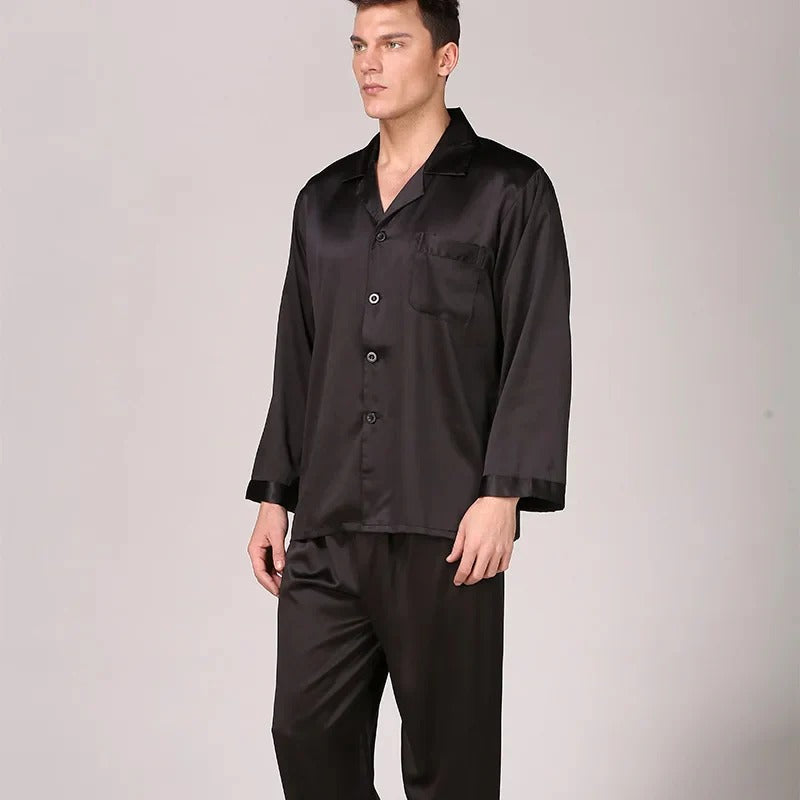 Ensemble Deux Pièces de Pyjama avec Haut à Manches Longues et Pantalon pour Homme | Idéal pour Un Usage Quotidien