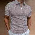 Polo Zippé À Manches Courtes En Grandes Tailles Pour Homme | Idéal Pour L'Été Et Les Activités Quotidiennes