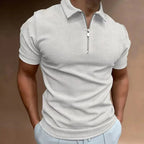 Polo Zippé À Manches Courtes En Grandes Tailles Pour Homme | Idéal Pour L'Été Et Les Activités Quotidiennes