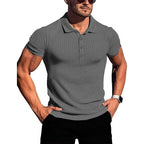 Polo À Manches Courtes Avec Motif Rayé Vertical Pour Homme | Idéal Pour Le Quotidien Et Les Activités Sportives