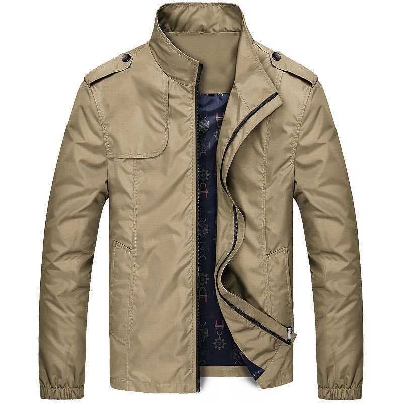 Veste à Col Montant pour Hommes avec Fermeture Zippée | Idéal pour Tenues Quotidiennes