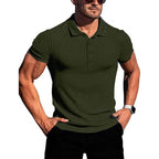 Polo À Manches Courtes Avec Motif Rayé Vertical Pour Homme | Idéal Pour Le Quotidien Et Les Activités Sportives